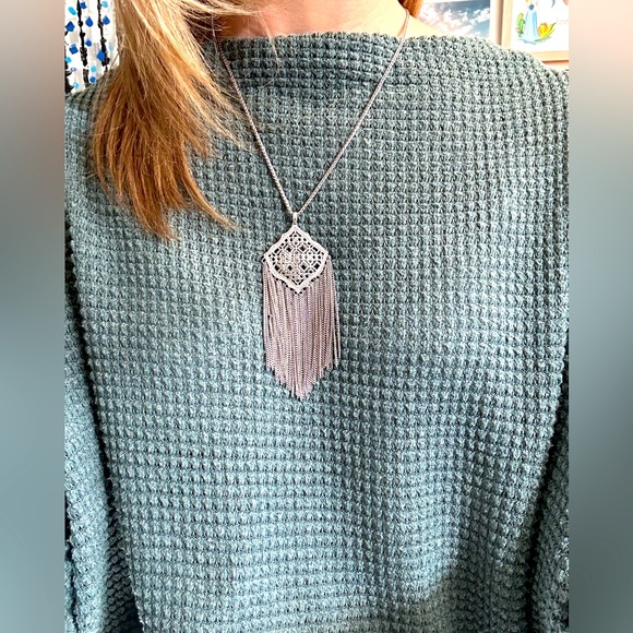 Kendra Scott - adjustable silver necklace - new - Picture 5 of 6